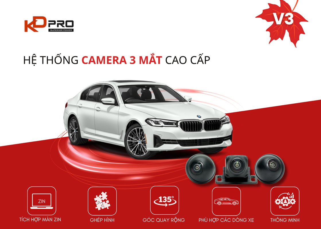 KDAUTO - Camera 3 mắt